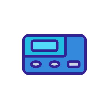 Zamanlama simgesi vektörü ayarlanıyor. Zamanlama işaretleri ayarlanıyor. renk sembolü çizimi