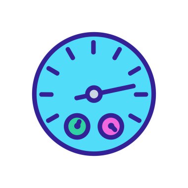 Mekanik kronometre ikon vektörü. Mekanik kronometre işareti. renk sembolü çizimi