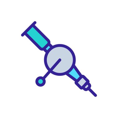 Mekanik matkap ikonu vektörü. Mekanik sondaj işareti. renk sembolü çizimi