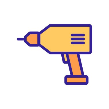 tornavida tipi simge vektörü. Tornavida işareti. renk sembolü çizimi