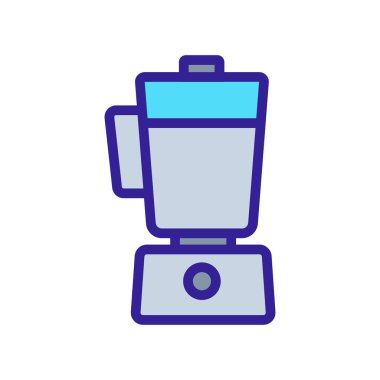 durağan blender simge vektörü. Durağan blender işareti. renk sembolü çizimi