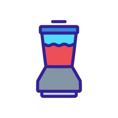 Karıştırıcı simge vektörü karıştırılıyor. Karıştırıcı işareti. renk sembolü çizimi