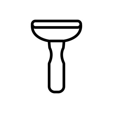 Sebze ve meyve ikonu taşıyıcısı soymak için mutfak aleti. Sebze ve meyve tabelalarını soymak için mutfak aleti. izole edilmiş sınır sembolü çizimi