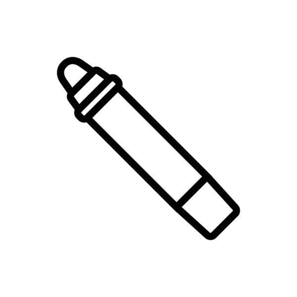 滋养香脂铅笔图标向量 滋养香脂铅笔标志 孤立等高线符号图解 — 图库矢量图片