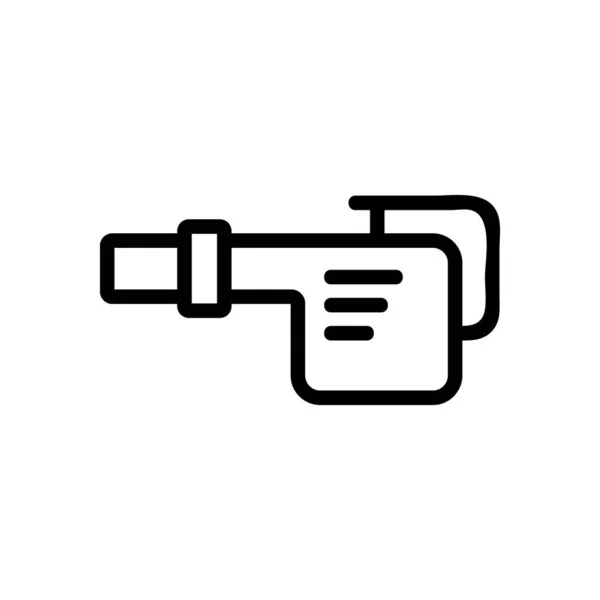 Draagbare Gasblazer Pictogram Vector Draagbare Gasaanjager Geïsoleerde Contoursymbool Illustratie — Stockvector