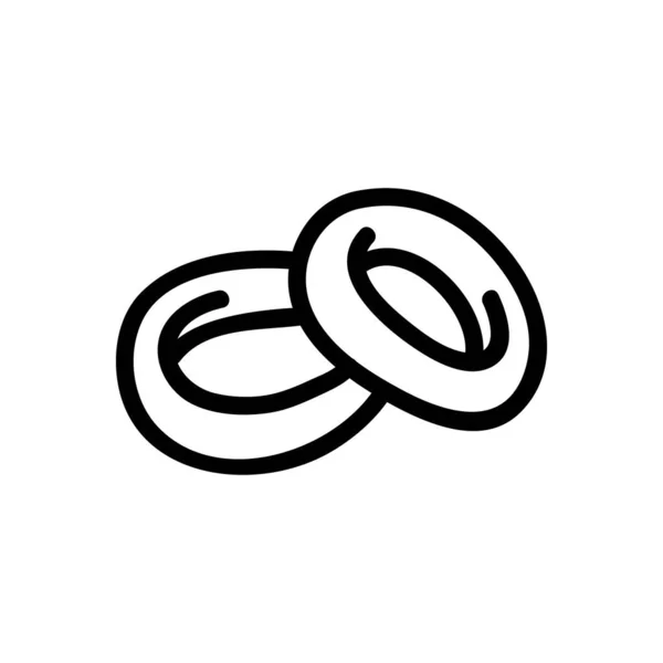 2つの一般的なヘアバンドアイコンベクトル 2つの普通のヘアバンドのサイン 孤立した輪郭記号図 — ストックベクタ