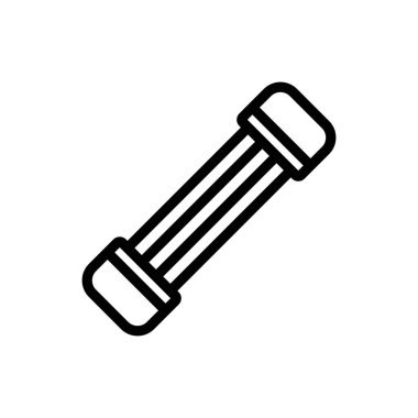 Göğüs genişletici ikon vektörü. Göğüs büyütme işareti. izole edilmiş sınır sembolü çizimi