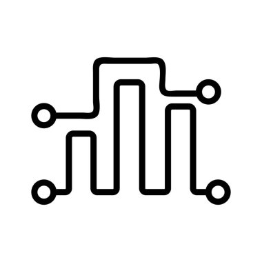 Başından sonuna kadar vektör analizi. Baştan sona vektör analizi. izole edilmiş sınır sembolü çizimi