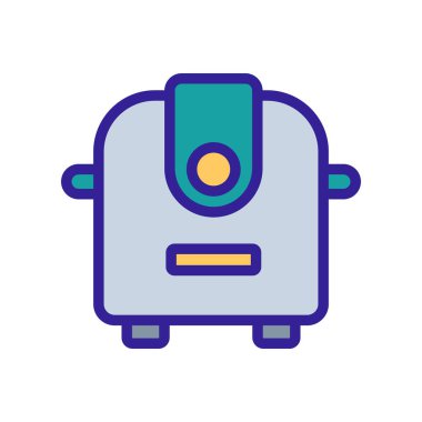 Yemek pişirme aygıtı ikon vektörü. Yemek aleti işareti. renk sembolü çizimi