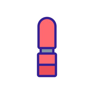 aralık ruj simgesi vektörü. aralık ruj izi. renk sembolü çizimi