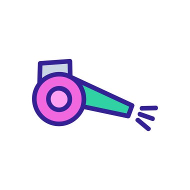 püskürtücü ikon vektörü. Sprey üfleyici işareti. renk sembolü çizimi