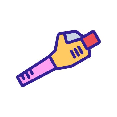 Profesyonel hava üfleyici ikon vektörü. Profesyonel üfleyici işareti. renk sembolü çizimi