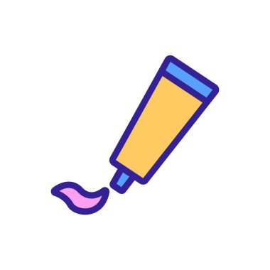 Basur merhemi ikon vektörü. Basur merhemi işareti. renk sembolü çizimi