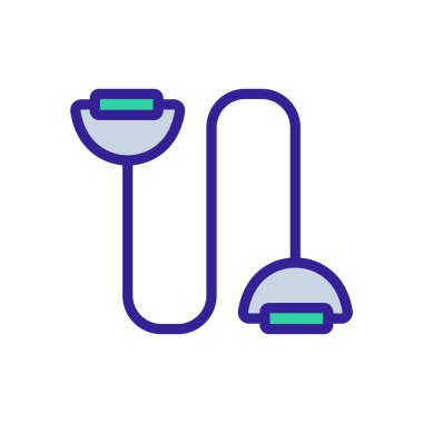 Yüzücü kayak açıcı ikon vektörü. Yüzücü kayak açıcı işareti. renk sembolü çizimi