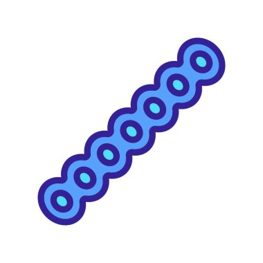 Spor salonu ikonu vektörü. Spor salonu işareti. renk sembolü çizimi