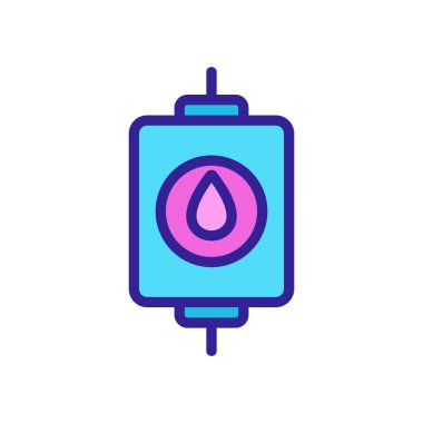 Kan kabı ikon vektörü. Kan kabı işareti. renk sembolü çizimi