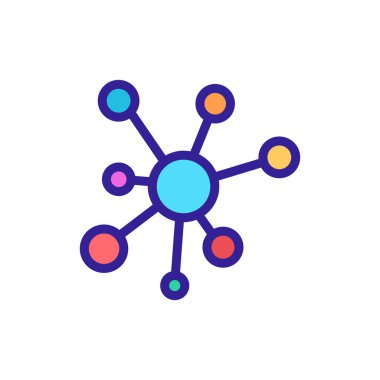 Infographic analiz simgesi vektörü. Infographic analiz işareti. renk sembolü çizimi