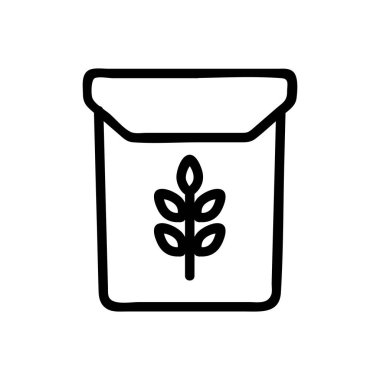 Pirinç ikonu vektörü demeti. Pirinç tabelaları. izole edilmiş sınır sembolü çizimi