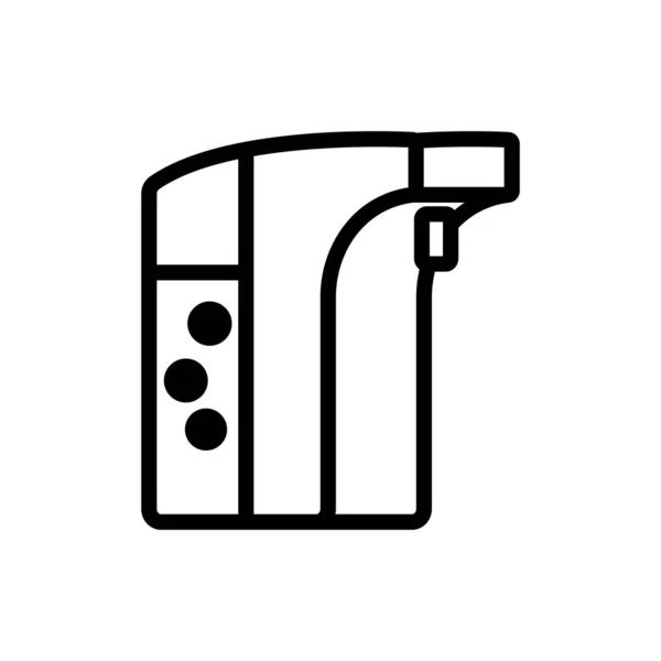 Eingebauter Symbolvektor Für Flüssigseifenspender Eingebautes Zeichen Für Flüssigseifenspender Isolierte Kontursymboldarstellung — Stockvektor