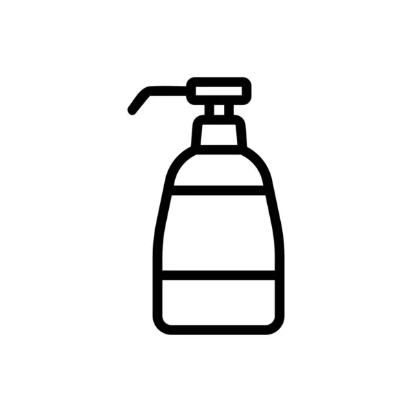 独立的肥皂分配器图标向量 独立的肥皂分配器标志 孤立等高线符号图解 — 图库矢量图片