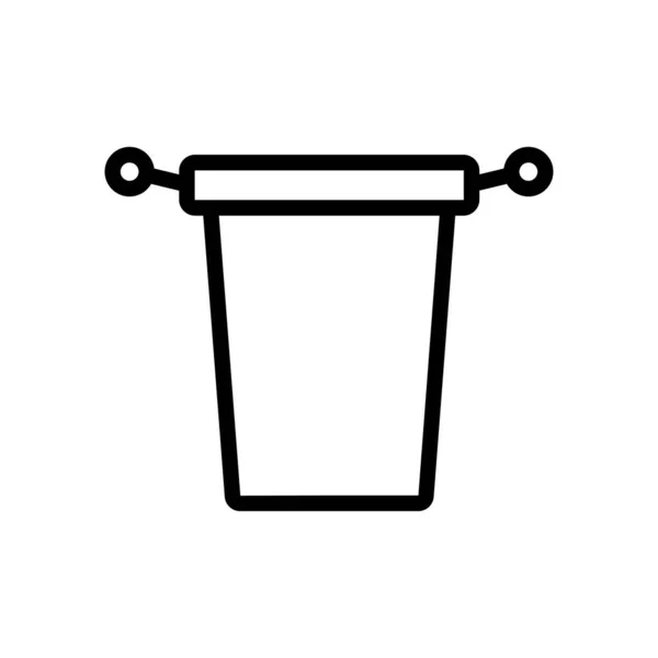 Φορέας Εικονίδιο Υποδοχέα Πετσετών Πινακίδα Πετσετών Απομονωμένη Απεικόνιση Συμβόλων Περιγράμματος — Διανυσματικό Αρχείο