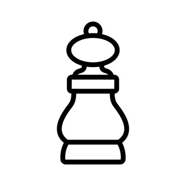 Baharat kabı ikon vektörü. Baharat kabı işareti. izole edilmiş sınır sembolü çizimi