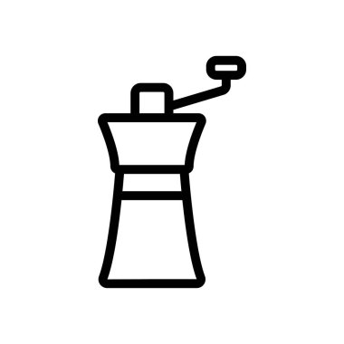 El ezici ürün ikon vektörü. El ezici ürünleri imzası. izole edilmiş sınır sembolü çizimi