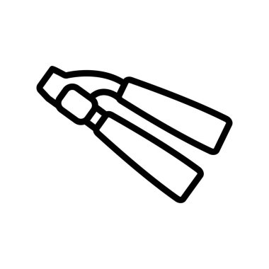 Silikon koruyuculu manuel mekanik baskı ikon vektörü. Silikon korumalı el yapımı mekanik baskı işareti. izole edilmiş sınır sembolü çizimi