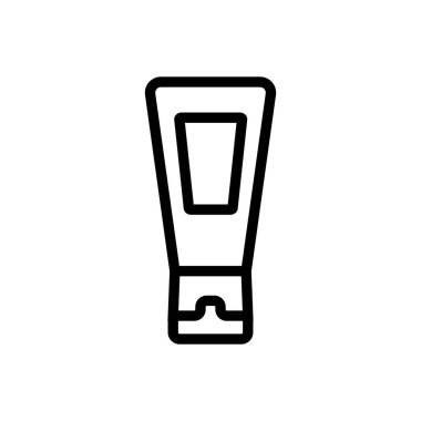 Nemlendirici el kremi ikonu vektörü. Nemlendirici el kremi işareti. izole edilmiş sınır sembolü çizimi