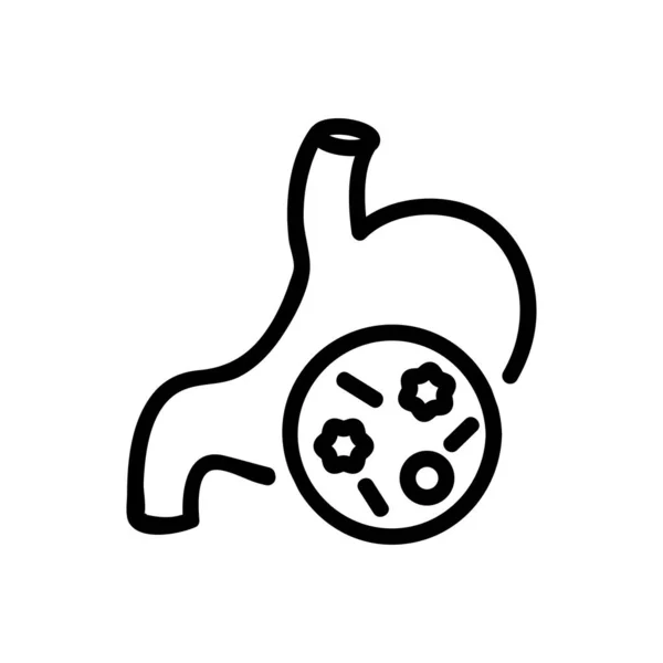 Вектор Значка Кишкової Інфекції Знак Кишкової Інфекції Ізольована Символьна Ілюстрація — стоковий вектор