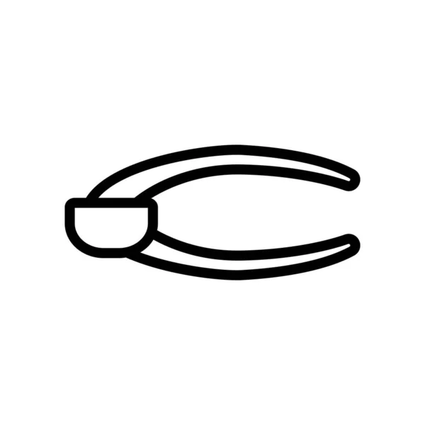 丸い形のニンニクチョッパーのアイコンベクトル 丸い形のニンニクチョッパーサイン 孤立した輪郭記号図 — ストックベクタ