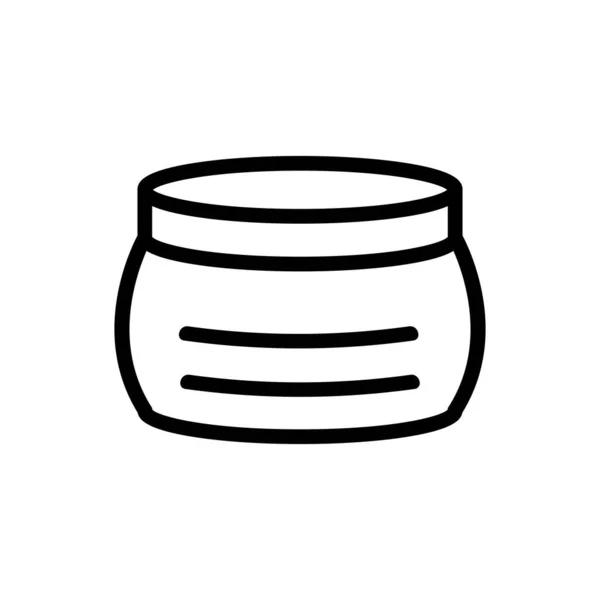 Βάζο Κρέμα Διάνυσμα Εικονίδιο Σύμβολο Βάζου Κρέμας Απομονωμένη Απεικόνιση Συμβόλων — Διανυσματικό Αρχείο