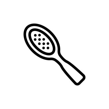 Ayak masajı fırçası ikon vektörü. Ayak masajı fırçası işareti. izole edilmiş sınır sembolü çizimi