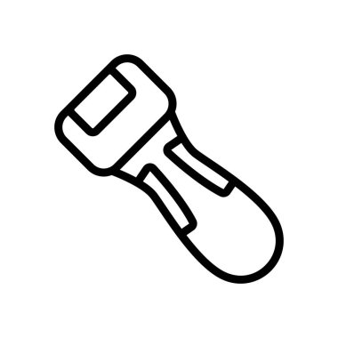 Elektrik nasır simgesi vektörü. Elektrikli nasır işareti. izole edilmiş sınır sembolü çizimi