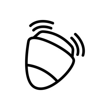 ayak masajı aracı ikon vektörü. Ayak masajı aleti işareti. izole edilmiş sınır sembolü çizimi