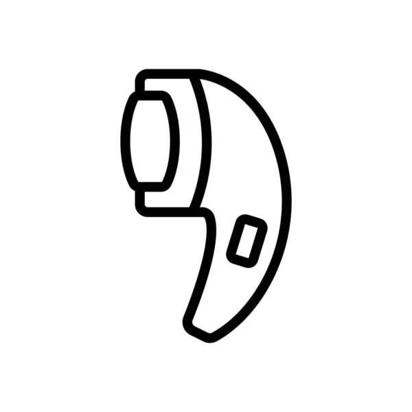Draadloze Side Roller File Icon Vector Draadloos Bijrolbord Geïsoleerde Contoursymbool — Stockvector