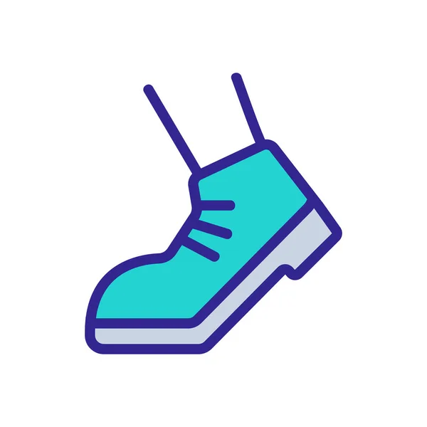 Working Foot Walking Icon Vector Working Foot Walking Sign Color — Stock Vector