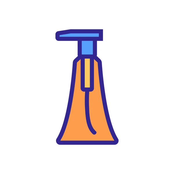 液体石鹸は圧力アイコンベクトルで 液体石鹸は圧力表示でできます カラーシンボルイラスト — ストックベクタ
