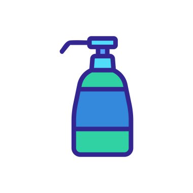 Serbest sabun dağıtıcı ikon vektörü. Serbest sabun dağıtıcı işareti. renk sembolü çizimi