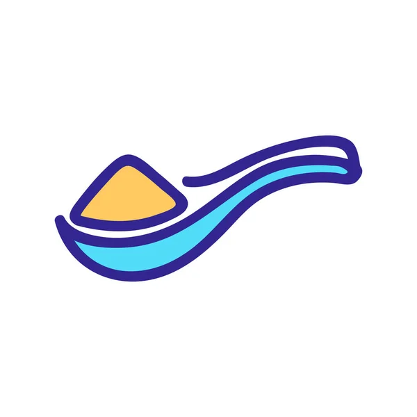 Special Spoon Rice Icon Vector Special Spoon Rice Sign Color — Stock Vector