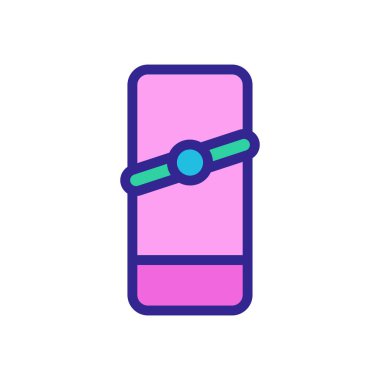 Uçucu olmayan mutfak helikopteri üst görüntü ikon vektörü. Uçucu olmayan mutfak helikopteri manzaralı tabela. renk sembolü çizimi