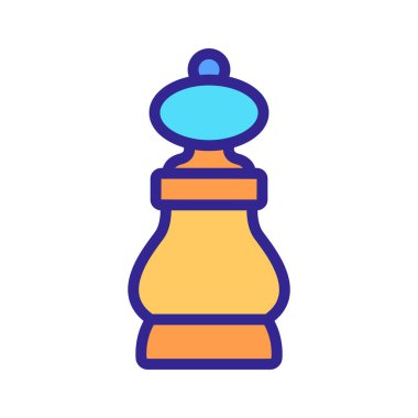 Baharat kabı ikon vektörü. Baharat kabı işareti. renk sembolü çizimi