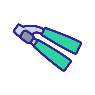 Silikon koruyuculu manuel mekanik baskı ikon vektörü. Silikon korumalı el yapımı mekanik baskı işareti. renk sembolü çizimi