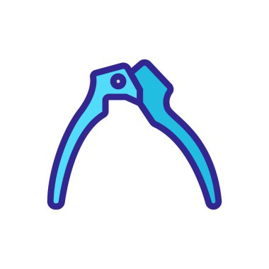 Sarımsak ikon vektörünü aç. Sarımsak ezme işaretini aç. renk sembolü çizimi