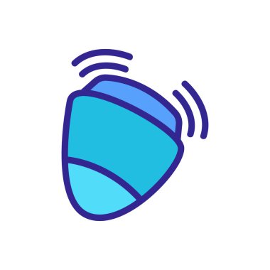 Tırnak dosyası simgesi vektörü. Tırnak törpüsü işareti. renk sembolü çizimi