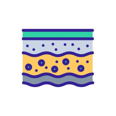 Toprak ikon vektörünün birkaç katmanı. Birkaç katman toprak işareti. renk sembolü çizimi