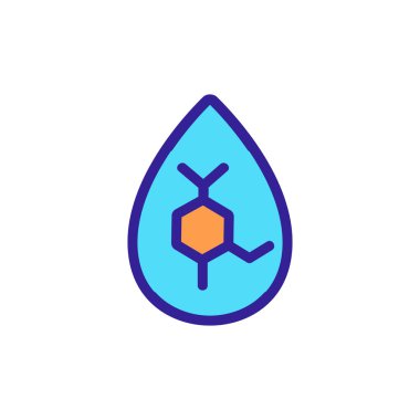 Kan hücresi yok etme ikonu vektörü. Kan hücresi yok etme işareti. renk sembolü çizimi