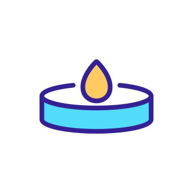 Ayrıntılı kan bırakma analizi ikonu vektörü. Detaylı kan damlası analizi işareti. renk sembolü çizimi