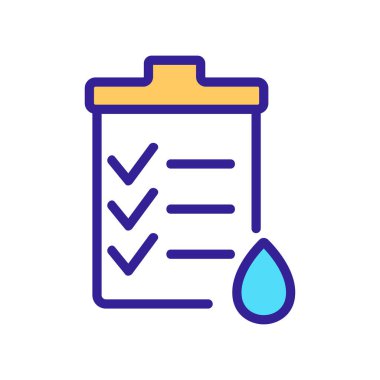 tatmin edici kan sonuçları ikon vektörü. tatmin edici kan sonuçları. renk sembolü çizimi