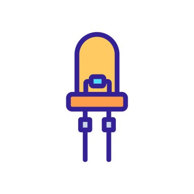 Iç organizasyon, lamba ikon vektörüne öncülük etti. Iç organizasyon lamba işareti öncülüğünde. renk sembolü çizimi